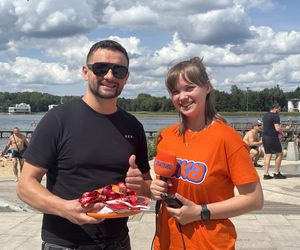 Wakacyjny patrol Eska Summer City na olsztyńskiej Plaży Miejskiej