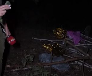 Karolina Pajączkowska na granicy polsko-niemieckiej
