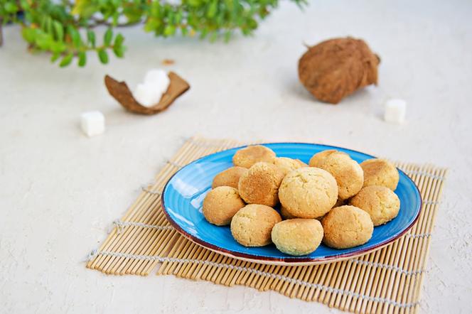 Kruche i delikatne ciasteczka kokosowo-budyniowe