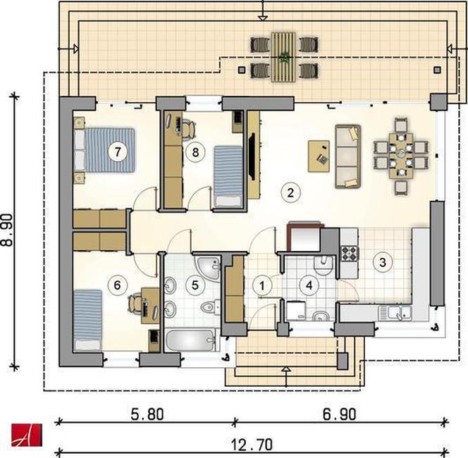 Najciekawsze projekty domów parterowych. Zobacz najlepsze projekty z kolekcji Muratora