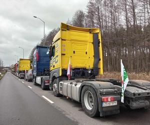 Protest przewoźników Szczecin 