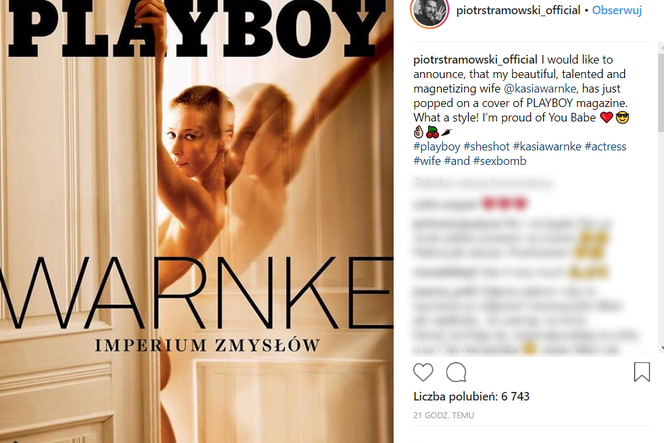 Katarzyna Warnke w Playboy’u! Co na to Piotr Stramowski? 