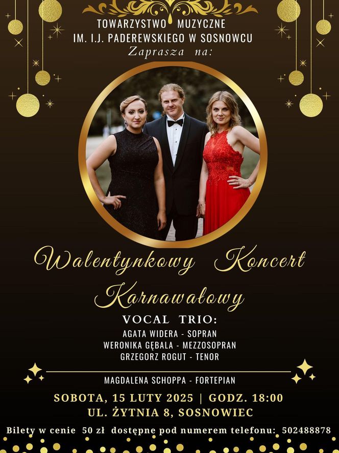 Walentynkowy Koncert Karnawałowy w Sosnowcu