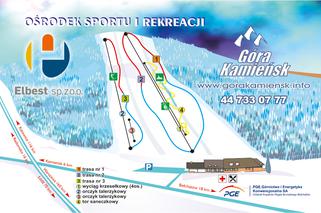 FERIE 2013 na nartach. GÓRA KAMIEŃSK pod Bełchatowem otwarta! MAPKI i CENY