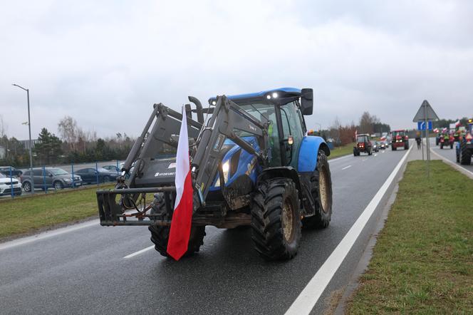 Protest rolników w Pyrzowicach