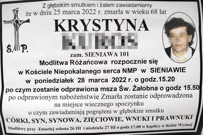 Ciało mojego taty pomylono z sąsiadką