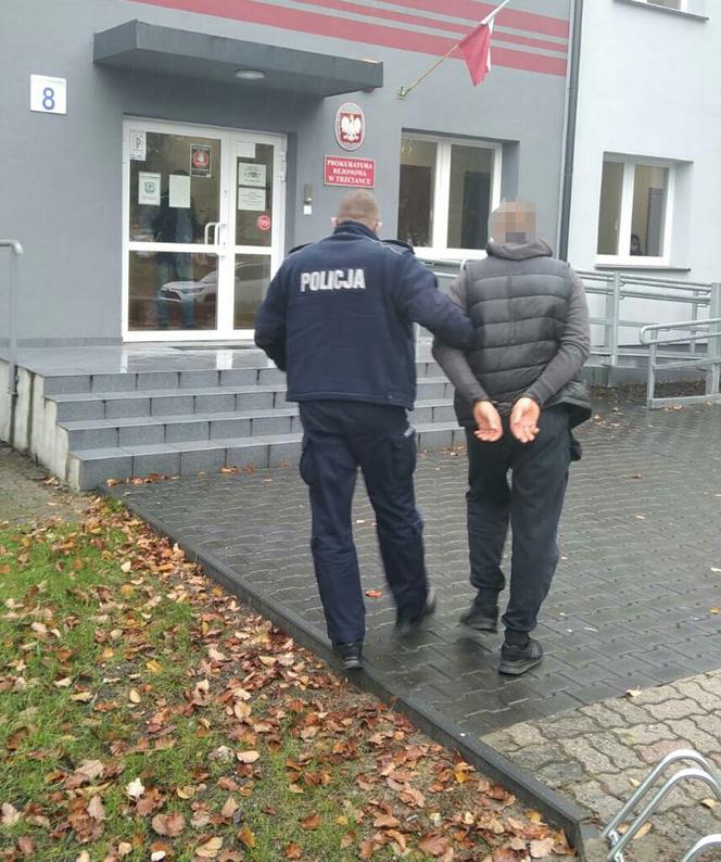 Zaatakował przechodnia nożem do tapet! Rodzina broniła agresora przed policją