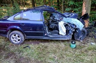 Lubelskie: Tragedia na drodze. Na miejscu zginął 32-letni kierowca samochodu 