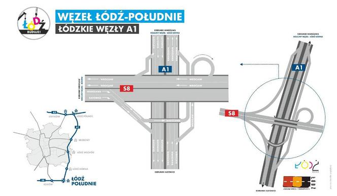 Autostrada A1 Stryków-Tuszyn. Wschodnia obwodnica Łodzi