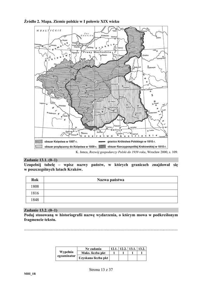 ARKUSZE CKE - Matura historia 2019