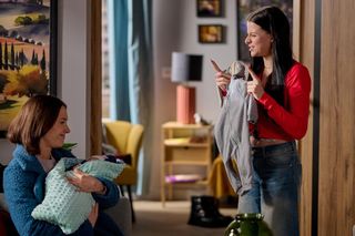 Na Wspólnej odc. 4019: Julka (Maja Oświecińska), Ania (Sonia Mietielica), synek (Kazio Wierzbicki)