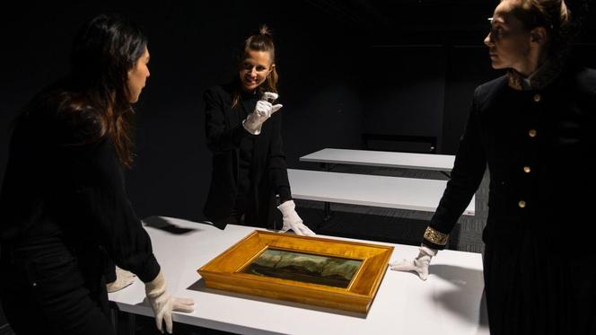 Obraz Vincenta van Gogha  „Wiejskie chaty pośród drzew” 