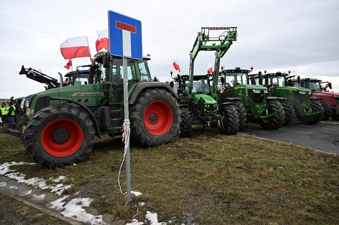 Protest rolników w Medyce