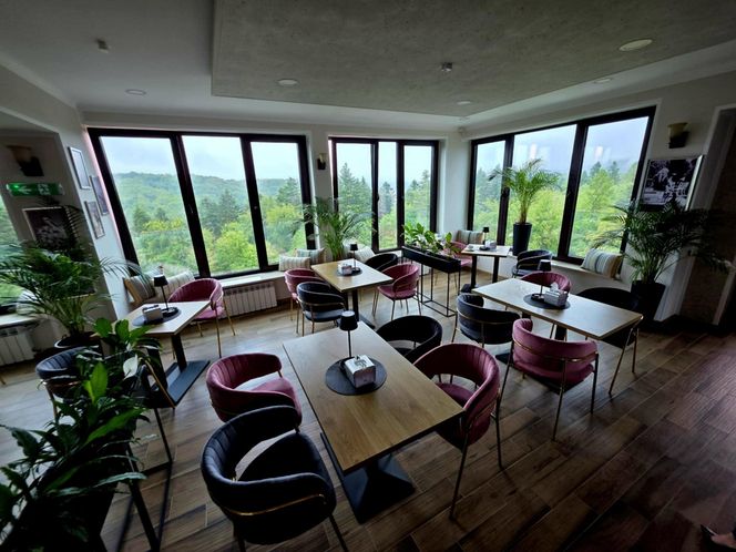 Kawiarnia Widokowa w Polańczyku Perła Bieszczadów.