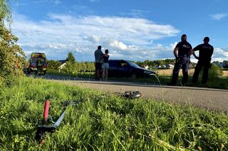 Grabownica Starzeńska wypadek 15 latki na hulajnodze