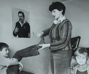 Danuta Wałęsa z dziećmi