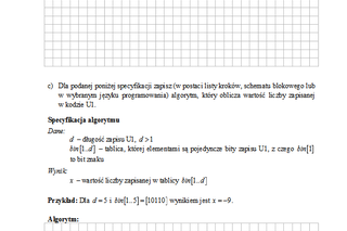 Matura 2013, informatyka poziom rozszerzony