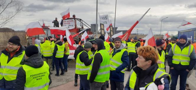 Protest rolników w Medyce 20.02.2024