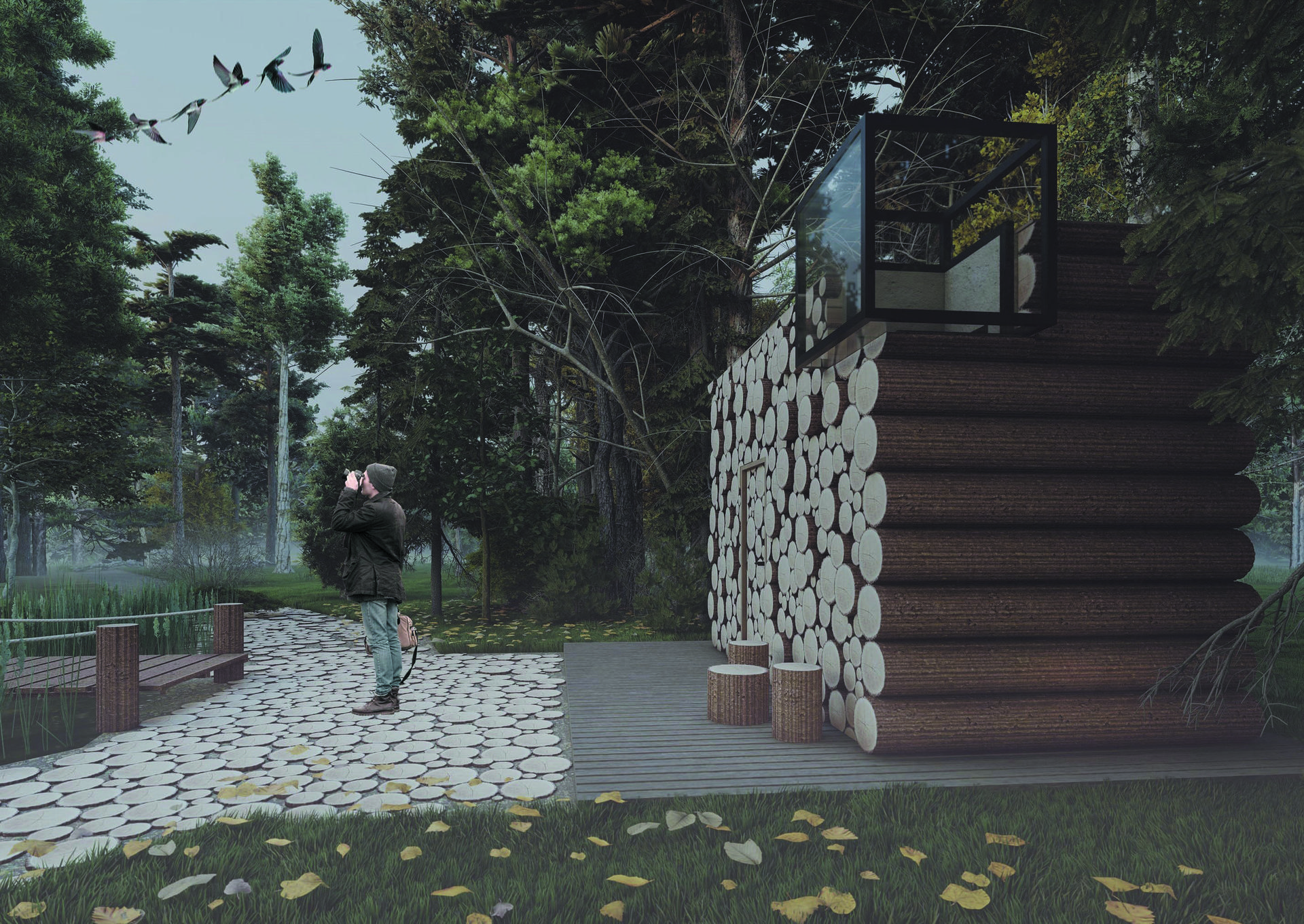 Cocon — obserwatorium przyrody w otulinie Parku Krajobrazowego Puszczy Knyszyńskiej