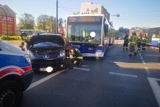 Wypadek na rondzie Jagiellonów w Bydgoszczy