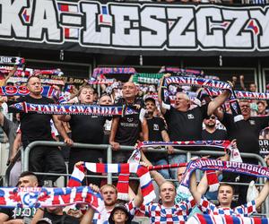 Kibice Górnika Zabrze na meczu z Lechią Gdańsk