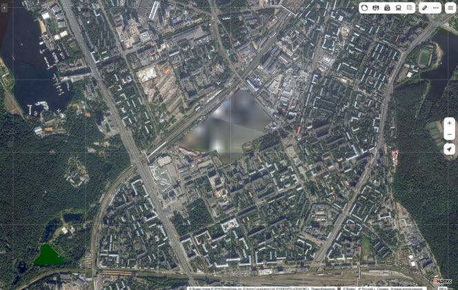 Moskwa na mapach Yandex