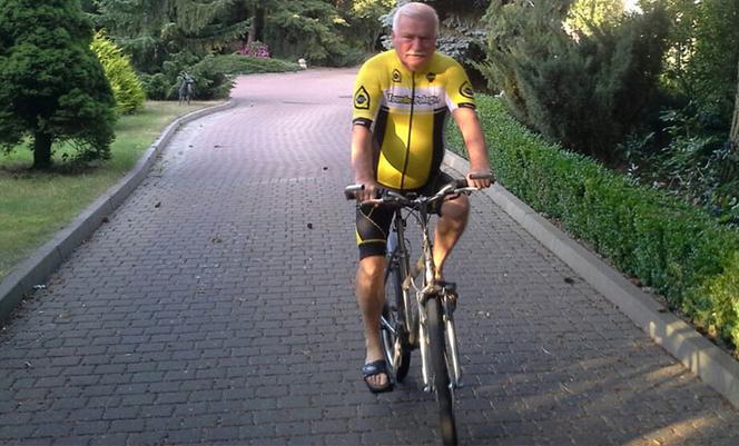 Wałęsa w klapeczkach szykuje się do Tour de Pologne