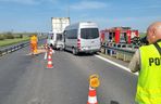Poważny wypadek na A1! Wielu poszkodowanych, droga zablokowana