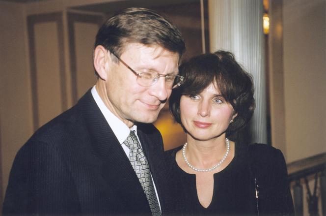 Leszek Balcerowicz z żoną Ewą, 1999r.