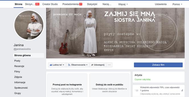 Wokalistka S. Janina odchodzi z zakonu