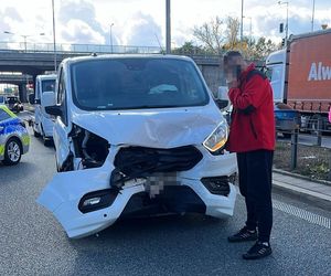 Wypadki z furgonetkami przy lotnisku i na S8