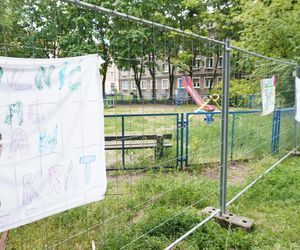 Ogrodzony plac zabaw na Winogradach