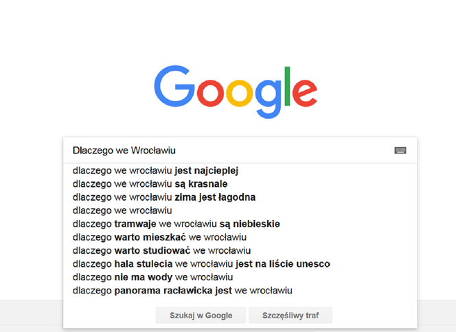 Wrocław w Google