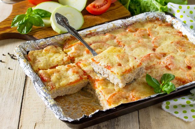 Zapiekanka ryżowa z mięsem mielonym