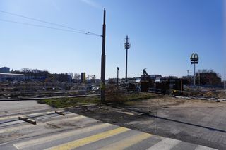 Budowa stacji metra M2 Lazurowa na Bemowie (marzec 2025)
