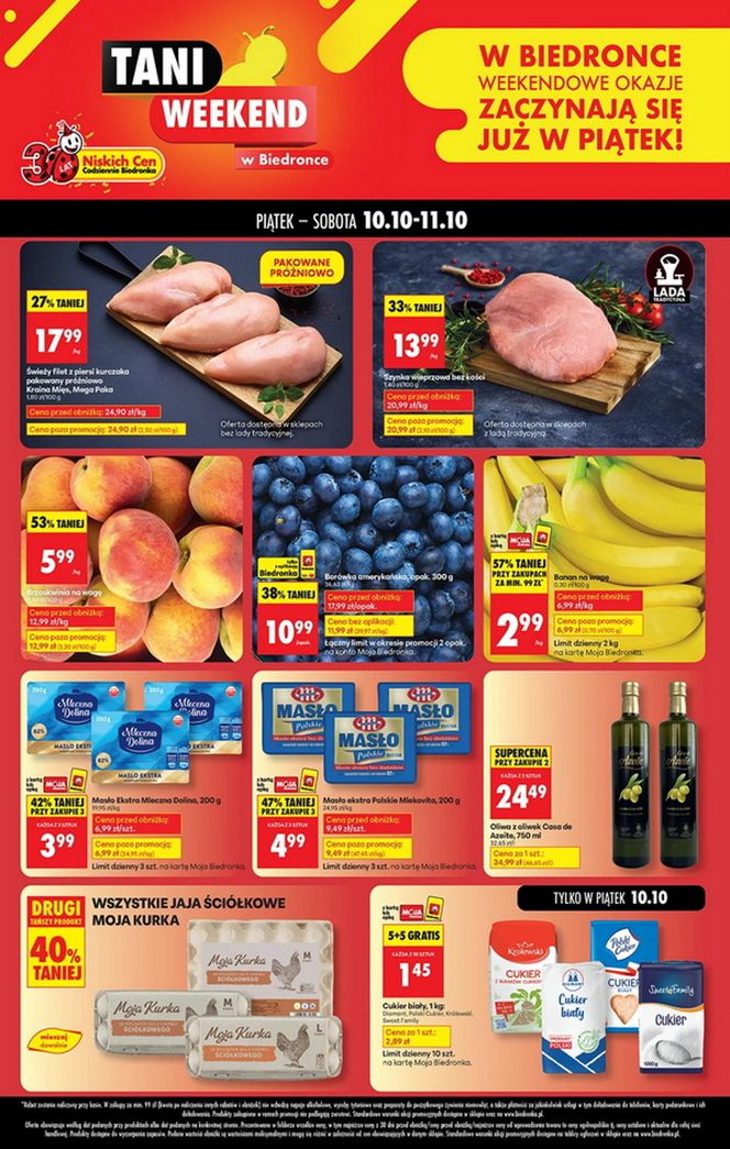 Promocje na weekend w Biedronce