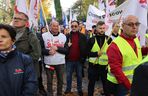 Protest hutników w Warszawie (23.10.2024)