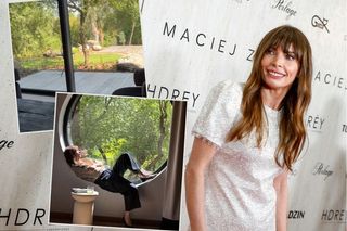 Leśny azyl Agnieszki Dygant. Wielkie okna, eleganckie wnętrza i stół za kilka tysięcy. Tu jest jakby luksusowo!