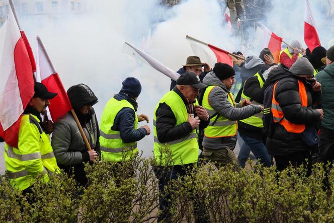 Protest rolników pod Sejmem - starcia z policją