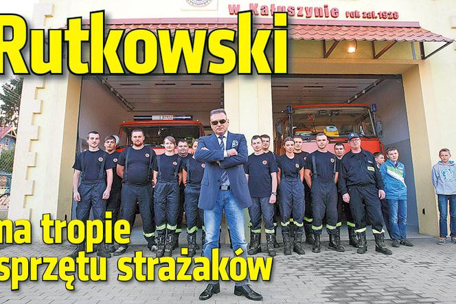 Rutkowski na tropie sprzętu strażaków