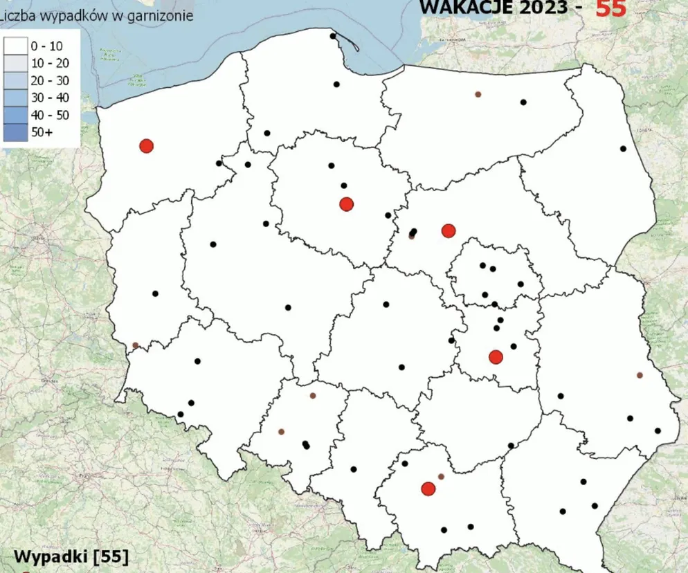 Mapa wypadków ze skutkiem śmiertelnym w Polsce. Jak ją znaleźć? 