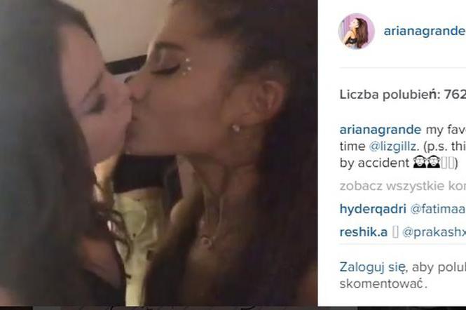 Ariana Grande całuje się z Lily Gillies