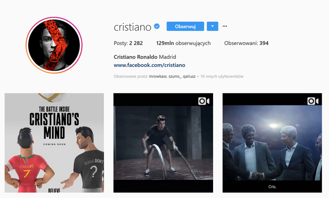 Cristiano Ronaldo - Instagram