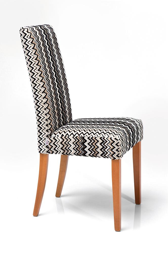 Krzesło w zygzaki w stylu retro