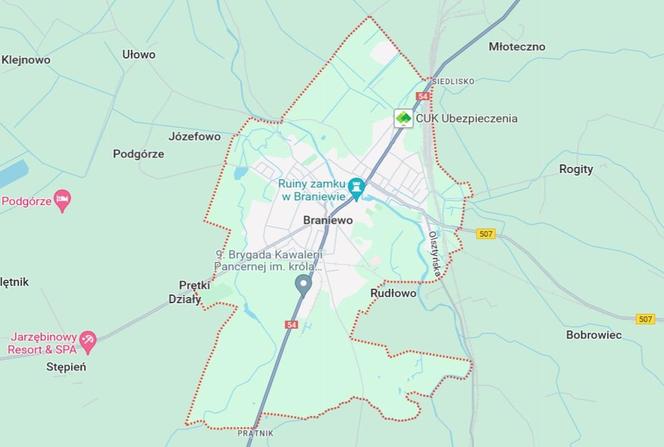 Miasto Braniewo, powiat braniewski