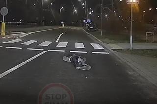 Szaleniec wbiegł na ulicę w Głogowie. Gestykulował, a potem się położył na jezdni 
