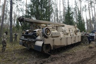 Hercules na litewskim poligonie w Podbrodziu.