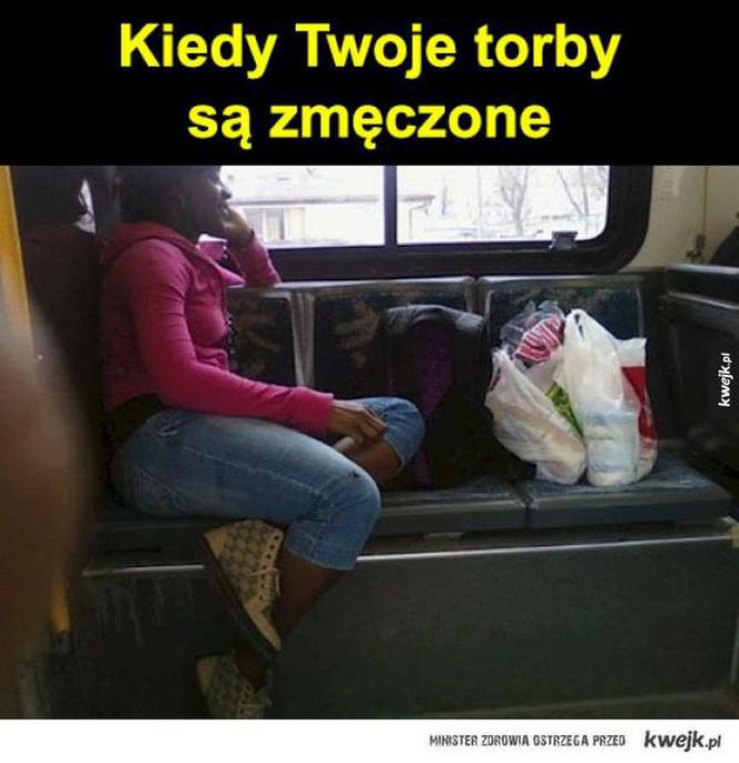 torby na siedzeniu