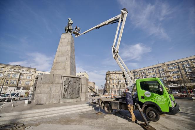 Pomnik Tadeusza Kościuszki na Placu Wolności w Łodzi będzie wyglądał jak nowy