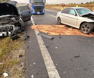 Wypadek na S19  w Trzebusce pod Rzeszowem. Potężne utrudnienia 